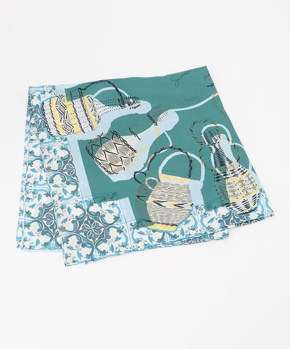 23区 manipuri コラージュウィッカボトル スカーフ 