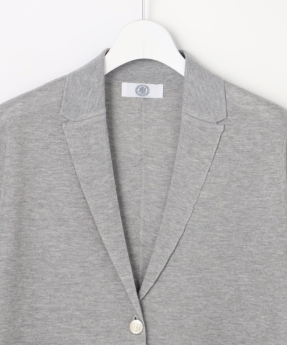 J.PRESS LADIES Vis/Peスパーク ハーフスリーブ ニットジャケット 