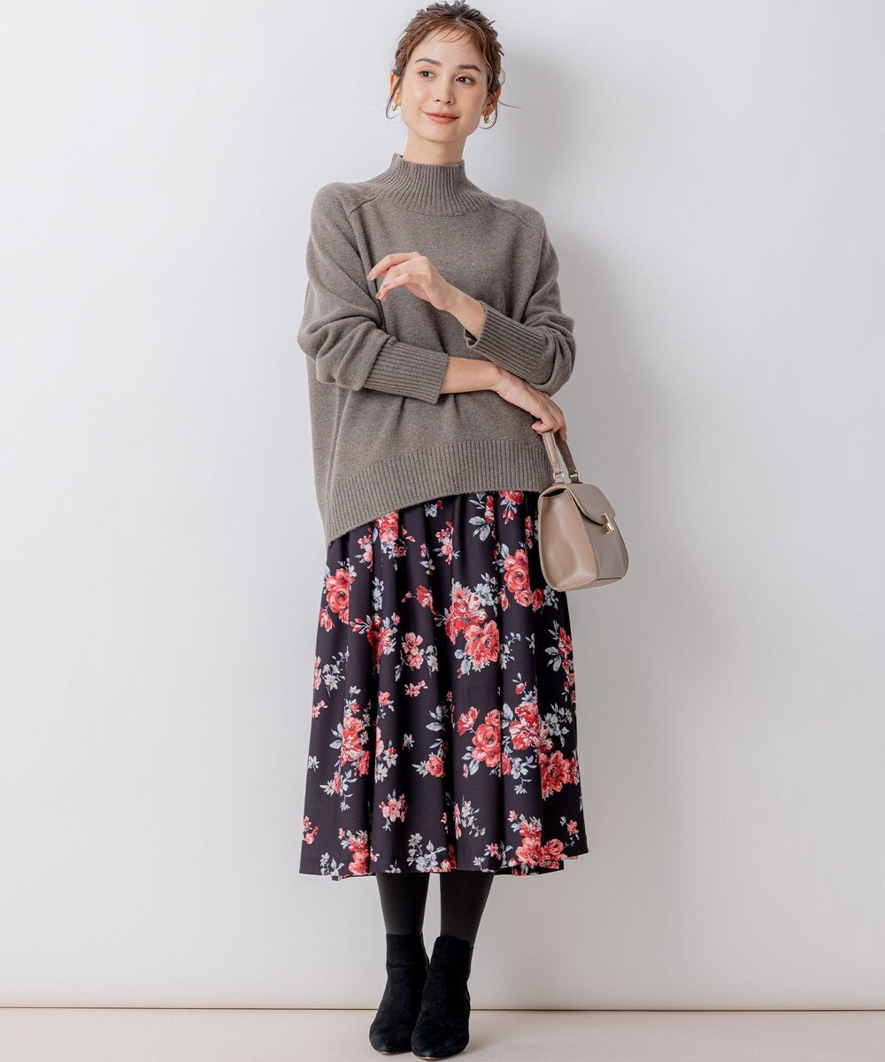 組曲 【8色展開・WEB限定】ウールカシミヤミックス ハイネック ニット 