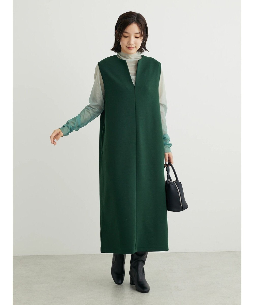 Green Parks キーネックダンボールジャンスカ 