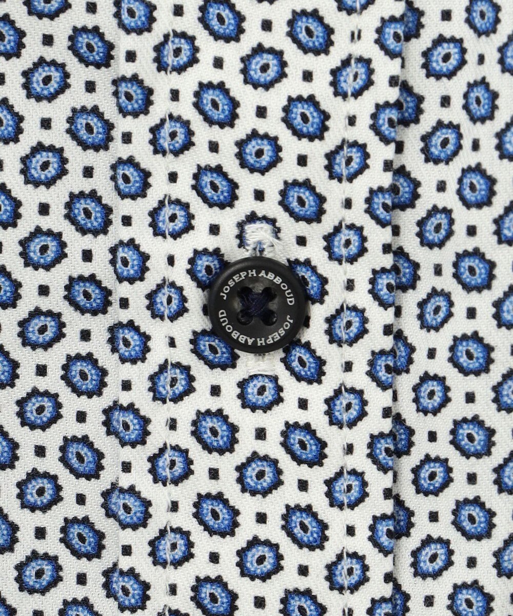 JOSEPH ABBOUD 【エコ素材】 ヘキサゴンジオメトリックパターン シャツ 