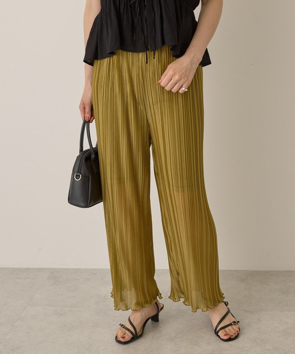 AMERICAN HOLIC ラメプリーツパンツ 