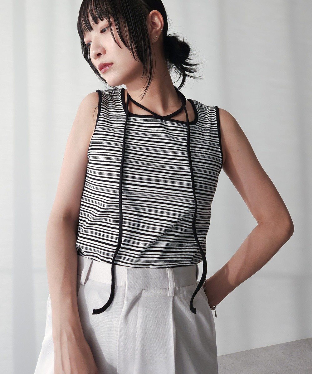 Green Parks チョーカー付きタンクトップ 