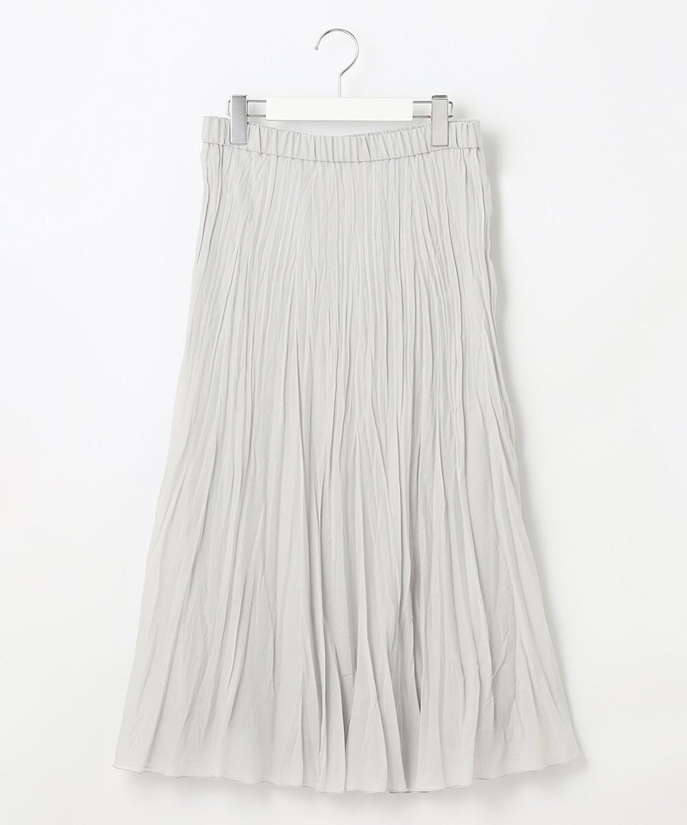 J.PRESS LADIES 【洗える】 スパンボイルワッシャー ランダムプリーツ スカート 