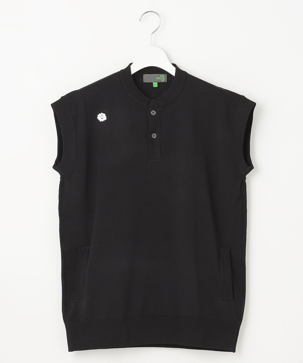 PW CIRCULUS 【WOMEN】バックメッシュ ニットベスト ゴルフウェア レディース 