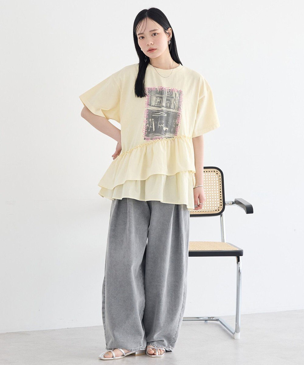 earth music&ecology タックバルーンデニム 
