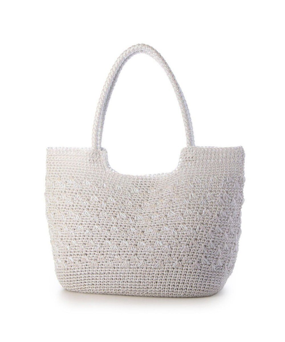 UNBILLION カシュカシュ cachecache / メタリックコード柄編みトートバッグ 