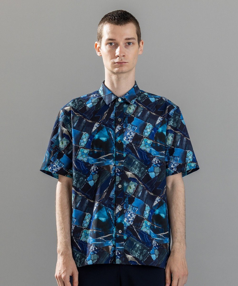 JOSEPH HOMME 【新柄】テクノボイルストレッチ レギュラーカラー半袖シャツ 