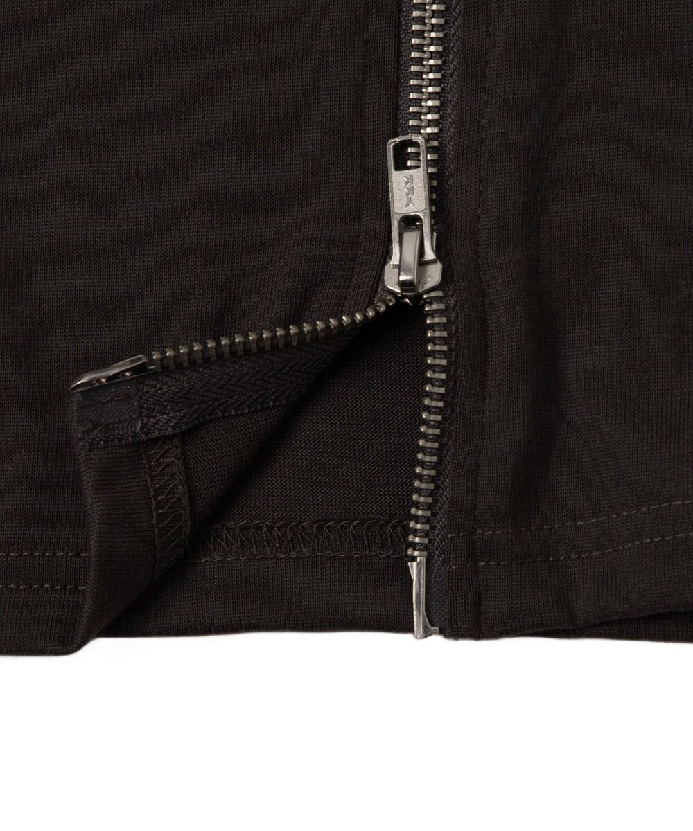 WEGO スターロゴ半袖ジップパーカー 