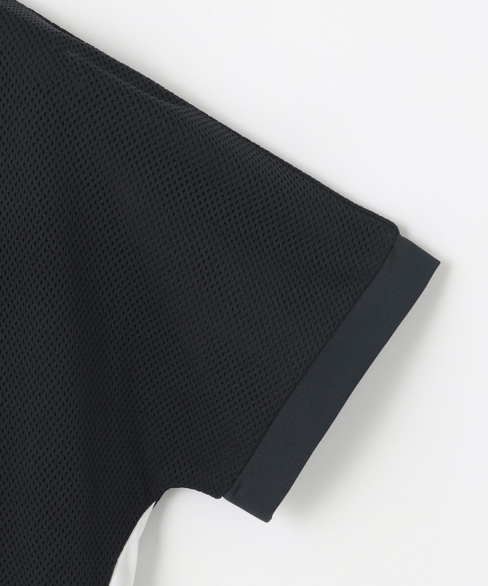 PW CIRCULUS 【WOMEN】【2SET/吸汗速乾/消臭/ストレッチ】ドルマンスリーブメッシュ シャツ + モックネックインナー 