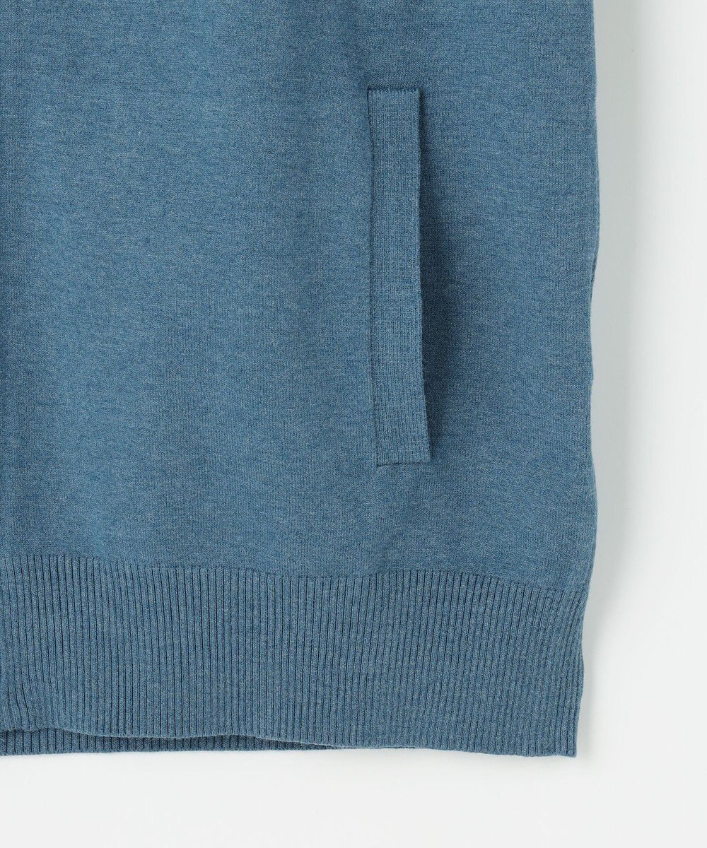 JOSEPH ABBOUD 【チクチクしない/イージーケア/3シーズン対応/サスティナブル】SNOWY  スタンドジップカーディガン 