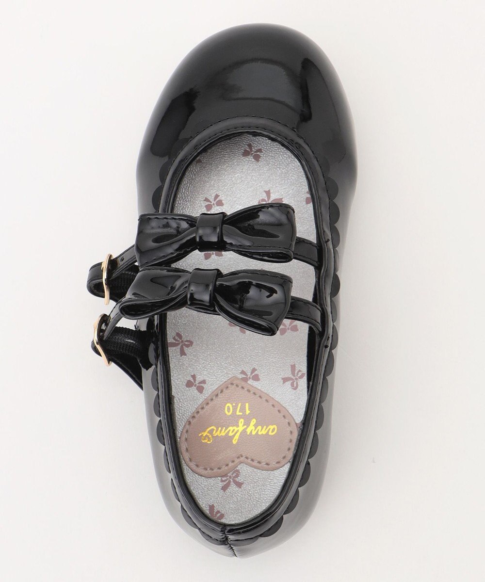 ANY KIDS ダブルストラップフラットシューズ 