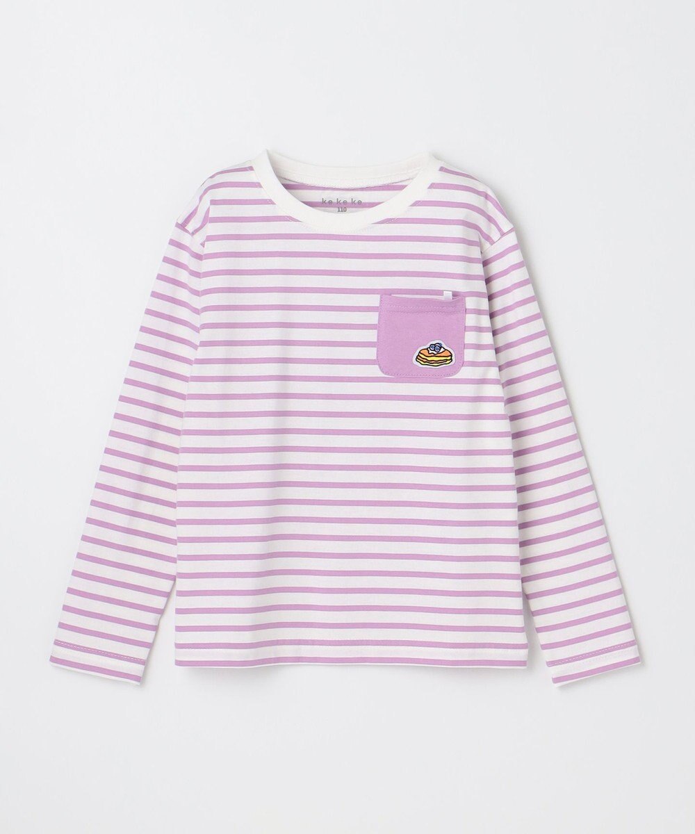 ANY KIDS 【ke ke ke】GOOD MORNING 長袖ボーダーＴシャツ 