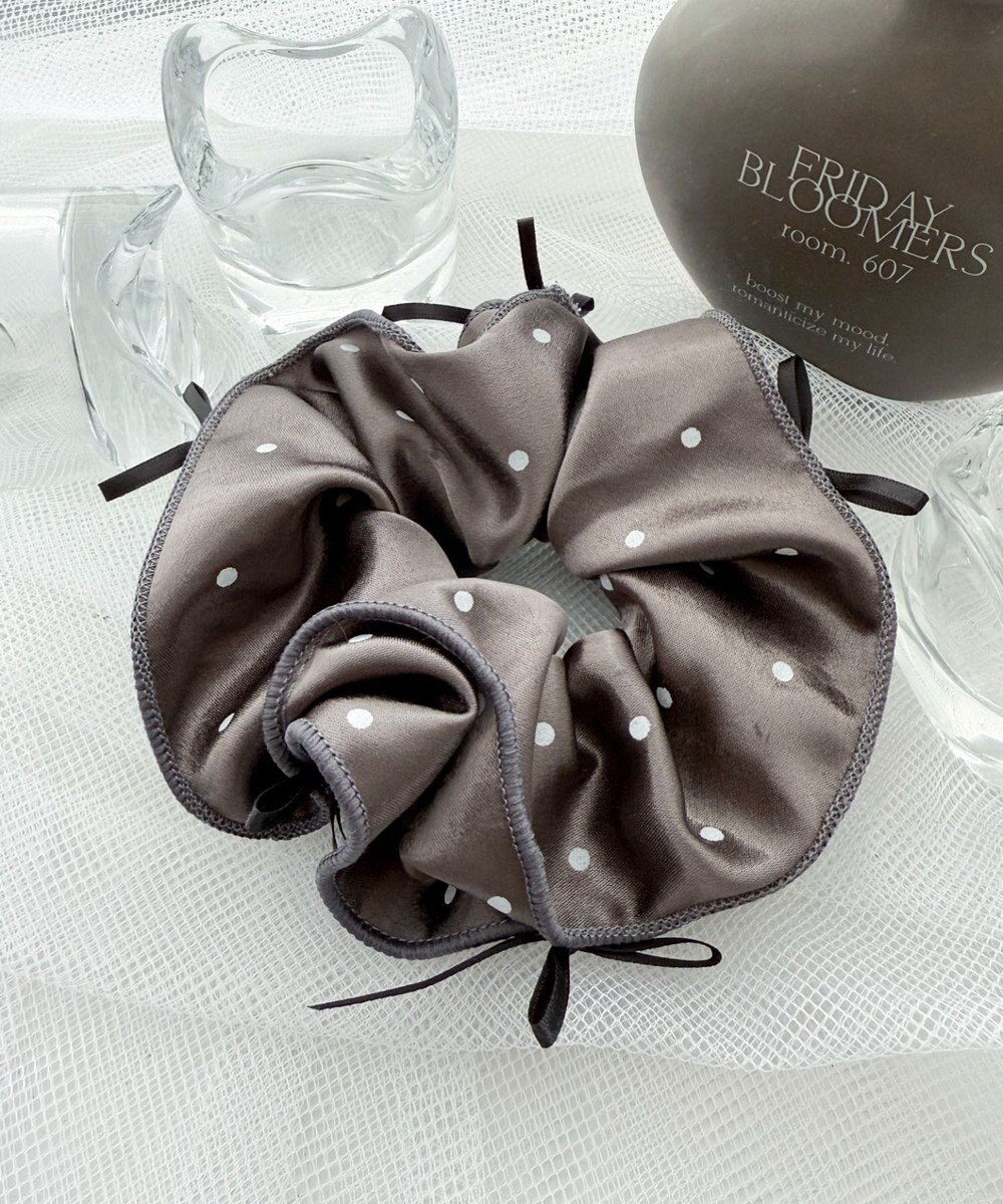 WEGO Lリボンドットシュシュ 