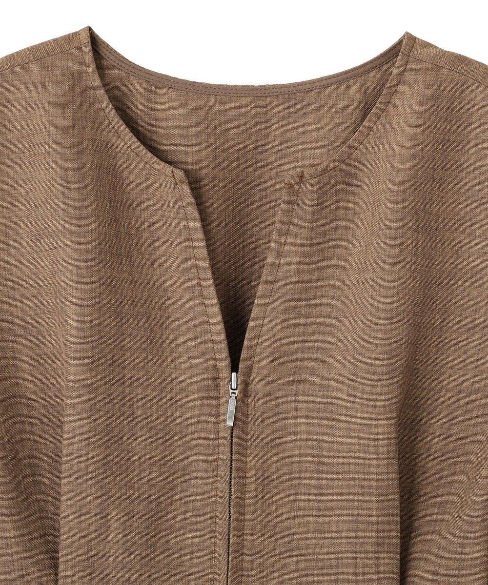 AMERICAN HOLIC 【イージーケア】リネンライクペプラムベスト 