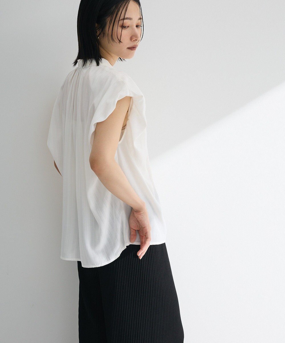 Green Parks ・ＥＬＥＮＣＡＲＥ　ＤＵＥ　ボウタイフレンチブラウス 