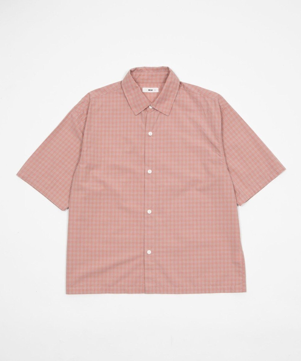 WEGO 【ユニセックス着用ITEM/MLサイズ展開】ミニチェックシャツ（SS） 