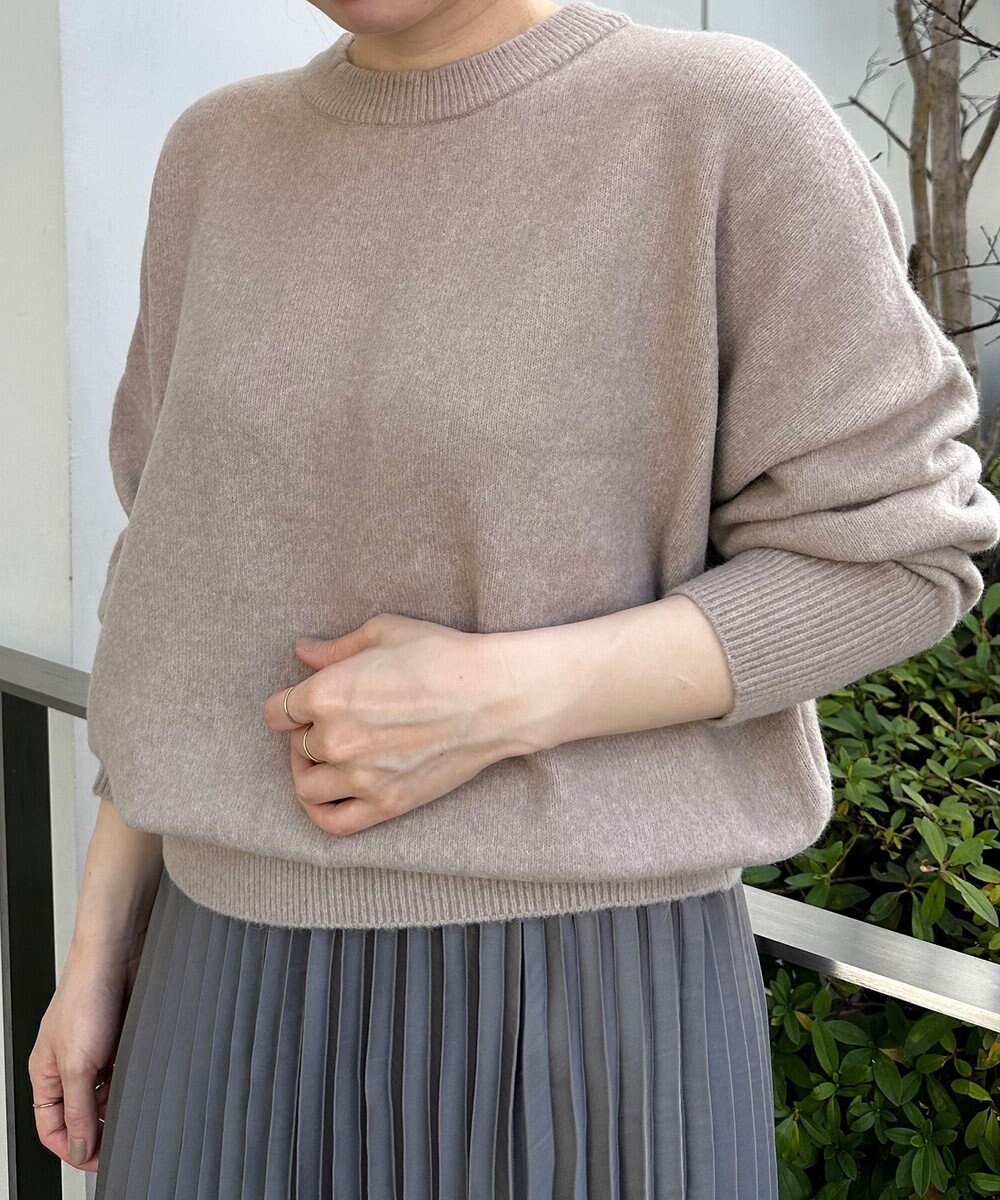 UNFILO 【新色追加/洗える】ふわふわニット パールボタンカーディガン 