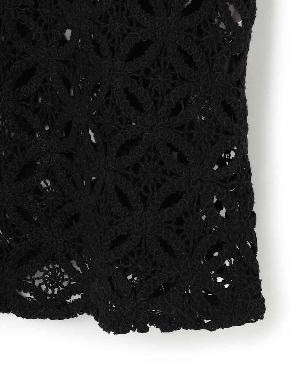 UNFILO L 【2点セット】ラッセルレース キャミレイヤード Tシャツ 