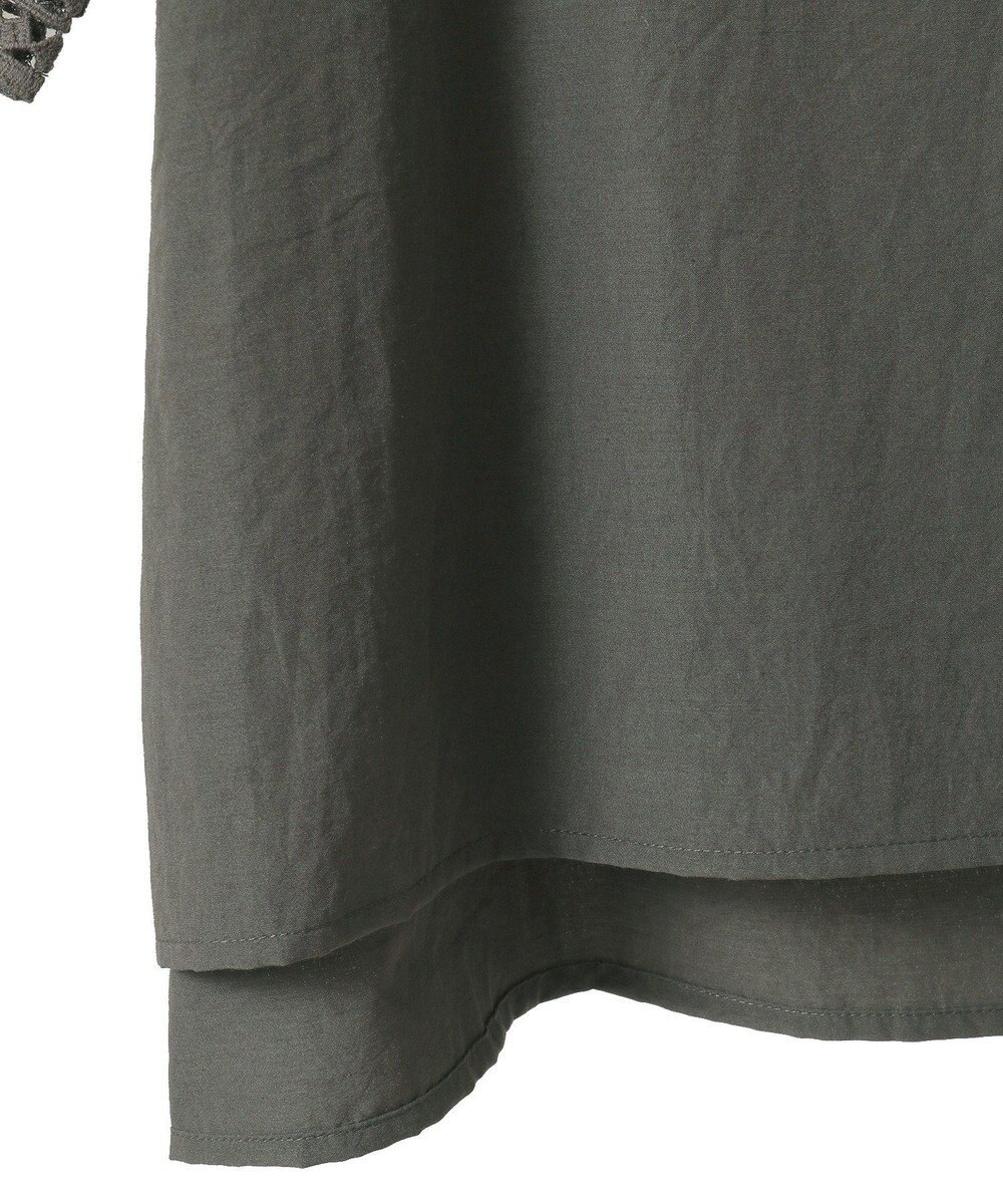 YECCA VECCA レースMIXドルマンブラウス 