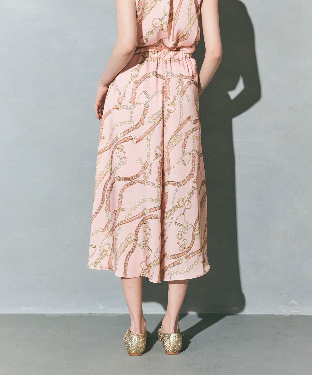 GRACE CONTINENTAL チェーンプリントタックキュロット 