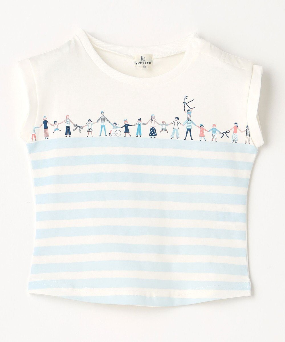 組曲 KIDS 【80-100㎝】【UVケア】グリーンバンド Tシャツ 