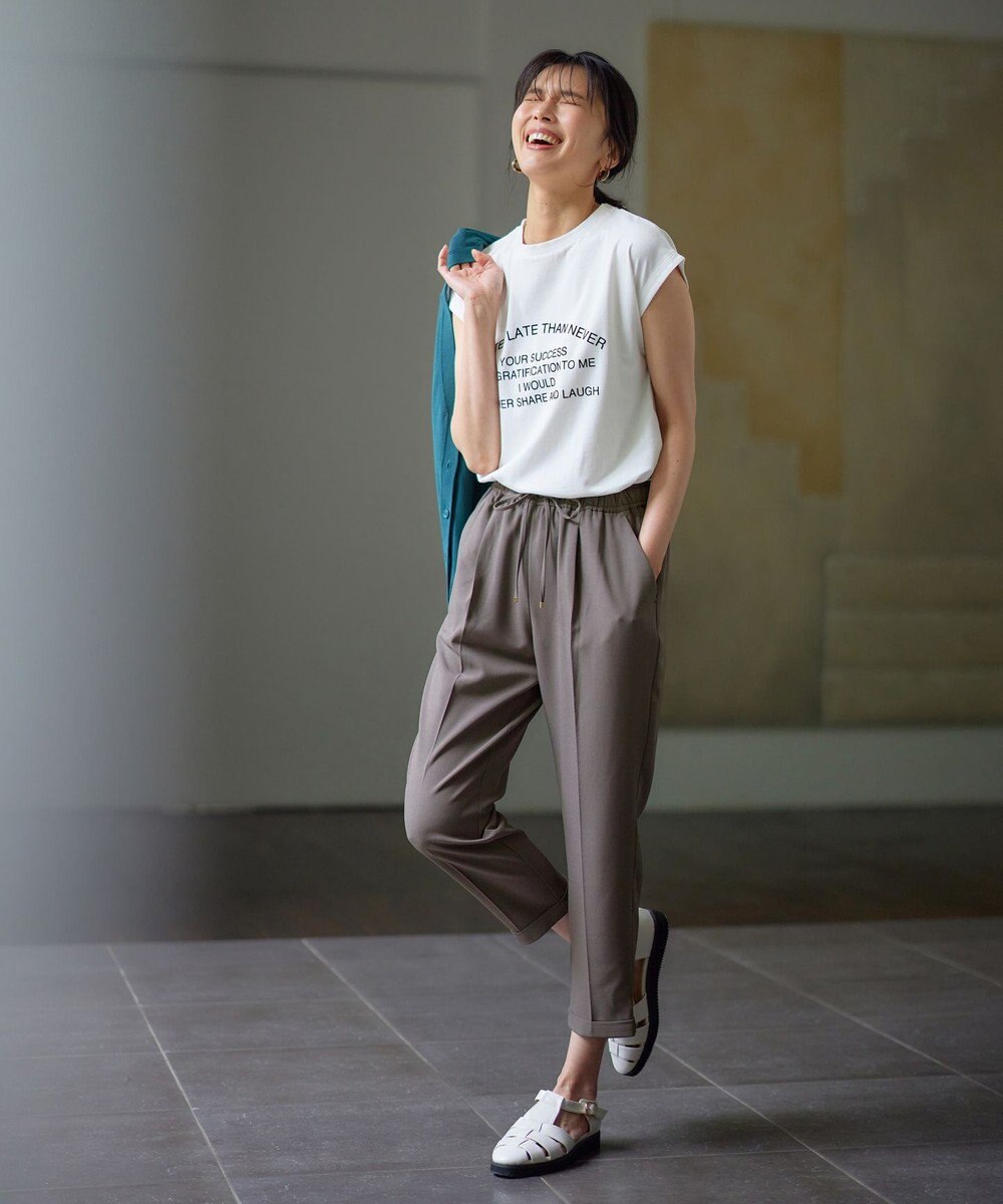 ANY 【UVケア/接触冷感/ウエストゴム】イージーケア美脚パンツⅡ 