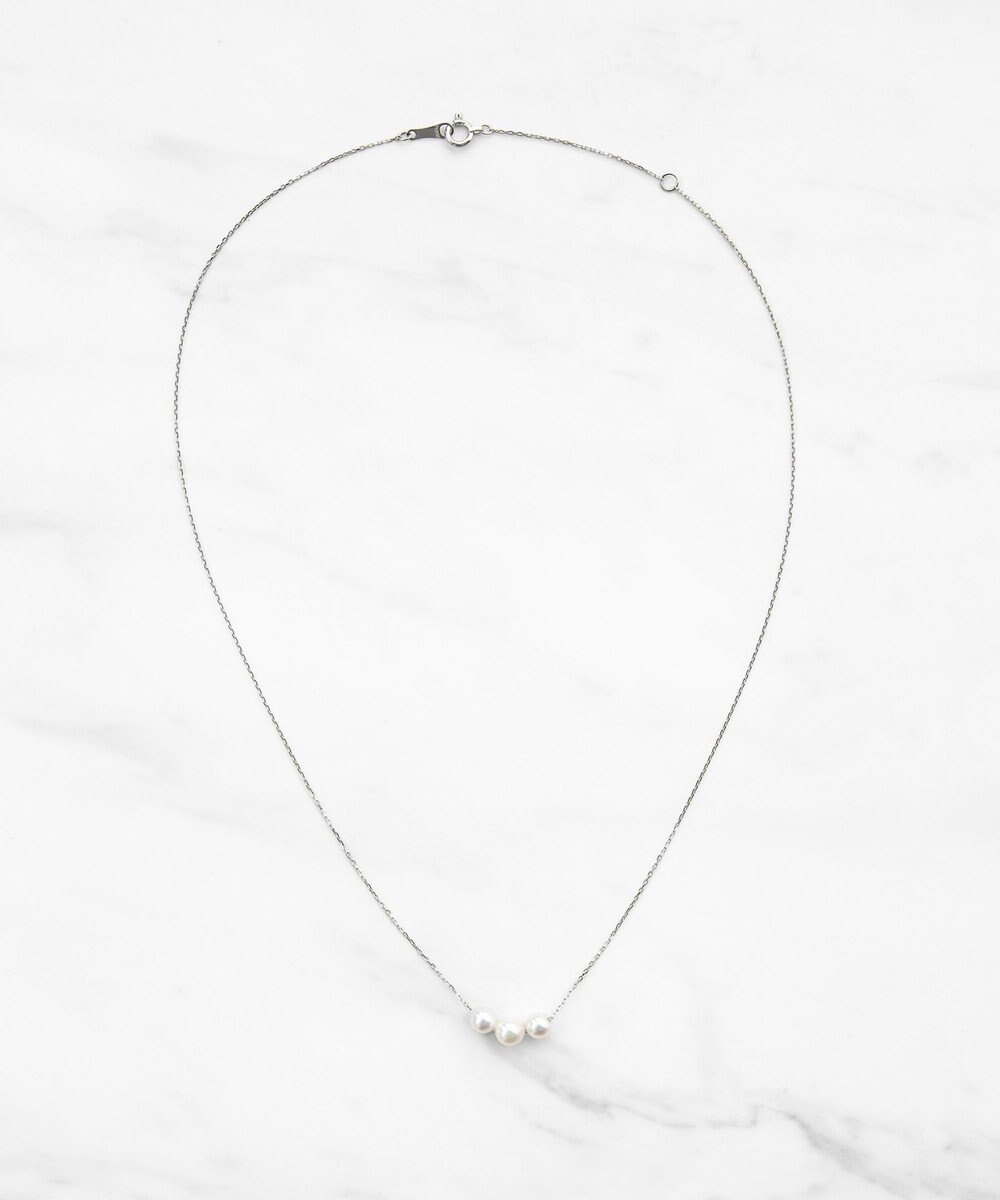 TOCCA 【WEB限定】PRECIOUS FRILL PEARL NECKLACE プラチナ アコヤパール ネックレス 