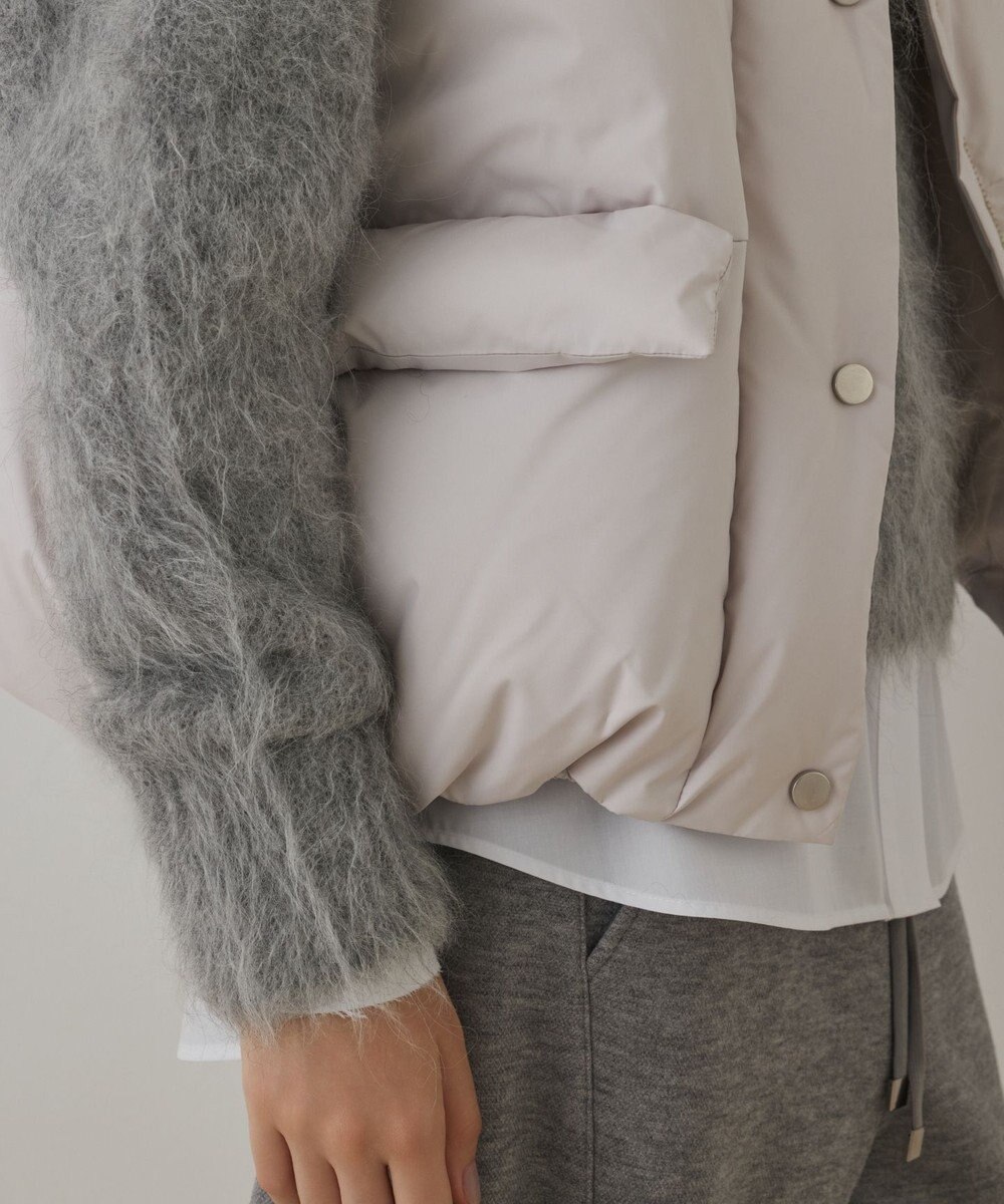 GRACE CONTINENTAL スタンドカラーダウンベスト 