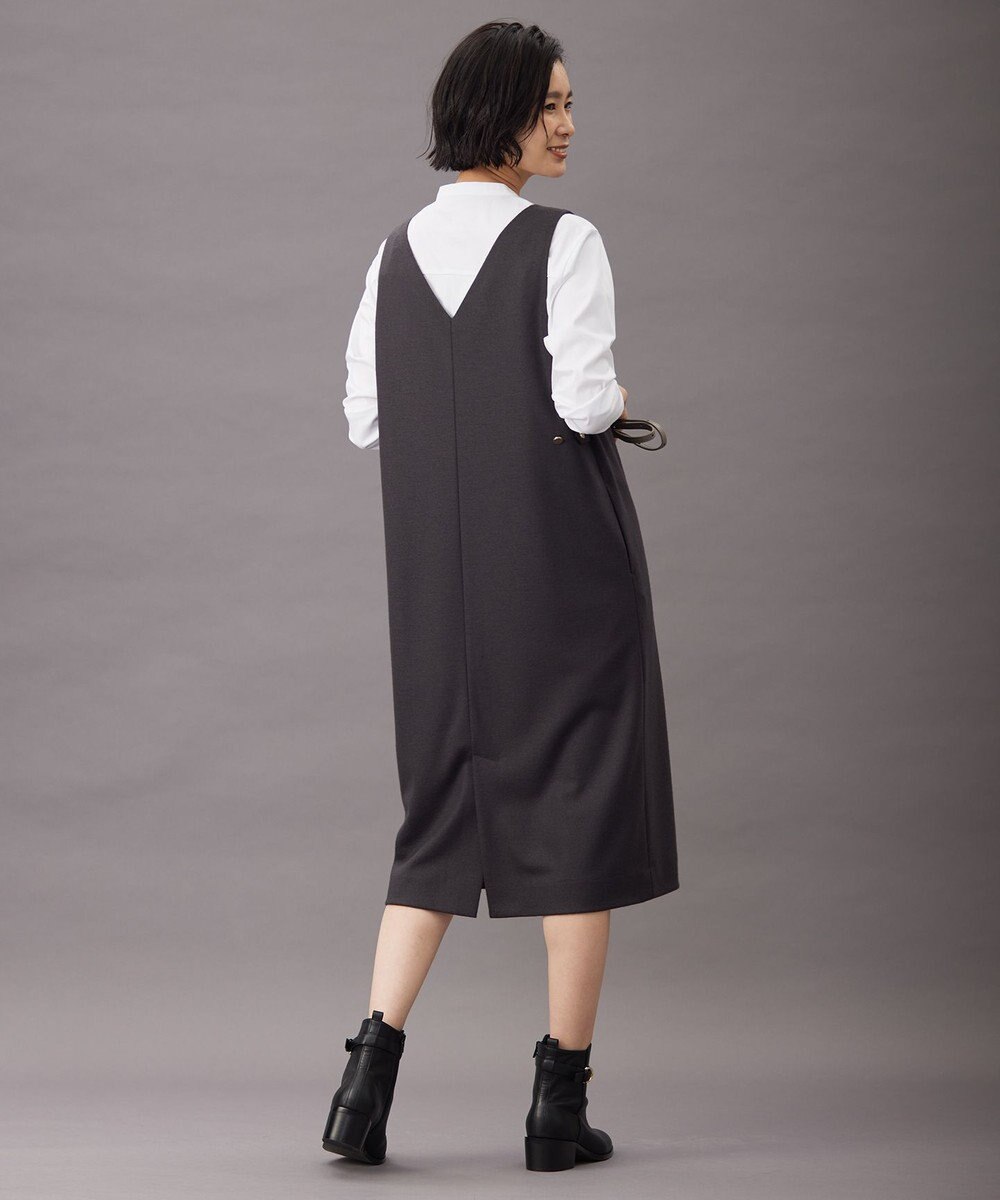 J.PRESS LADIES S 【洗える】ウールスムース ジャンパースカート 