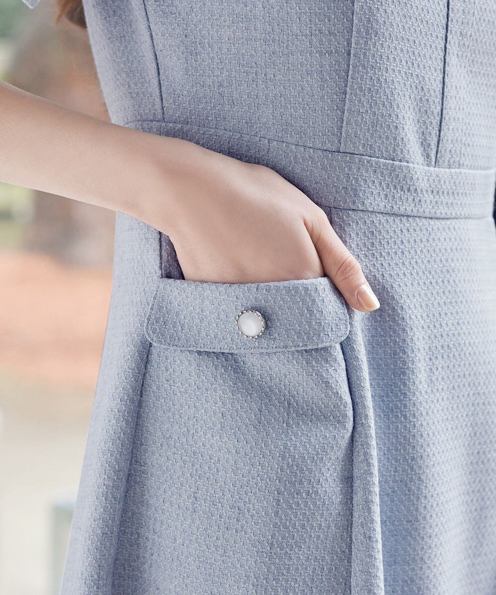 Tiaclasse 半袖サマーツイードワンピース 