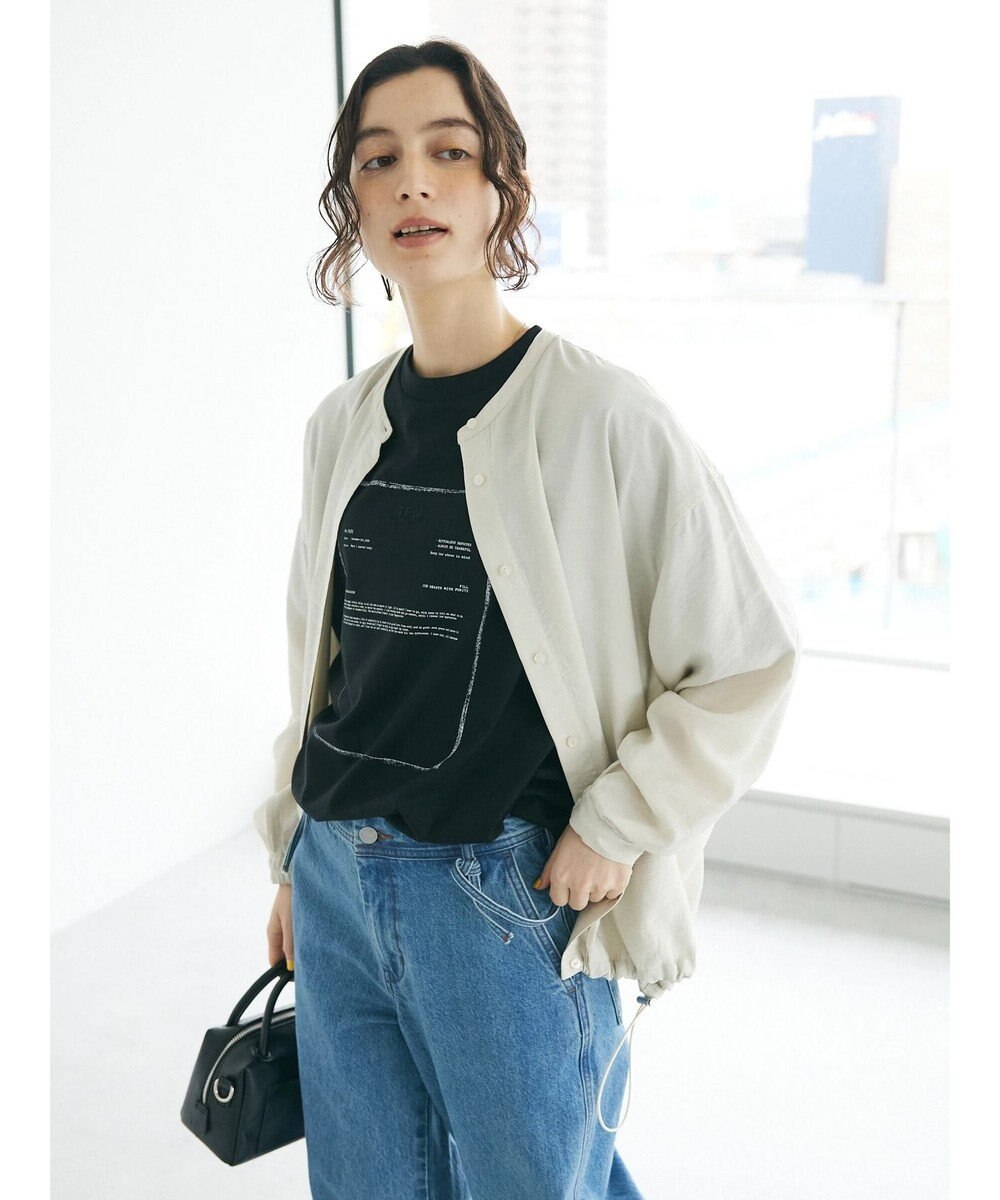 CRAFT STANDARD BOUTIQUE レーヨントロミ羽織りシャツ 