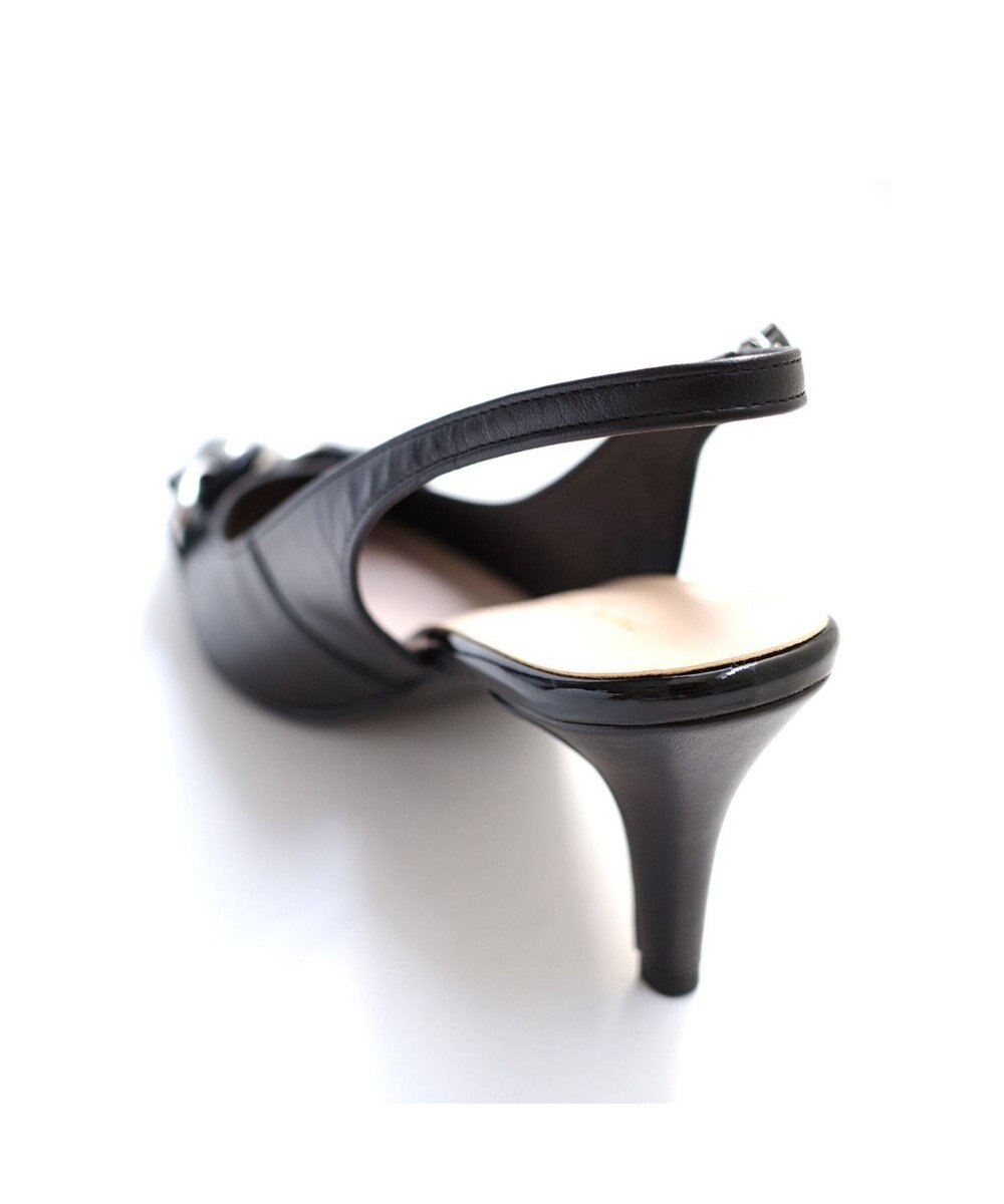 Pointer 日本製 本革チェーンビット付きバックバンドミュール 