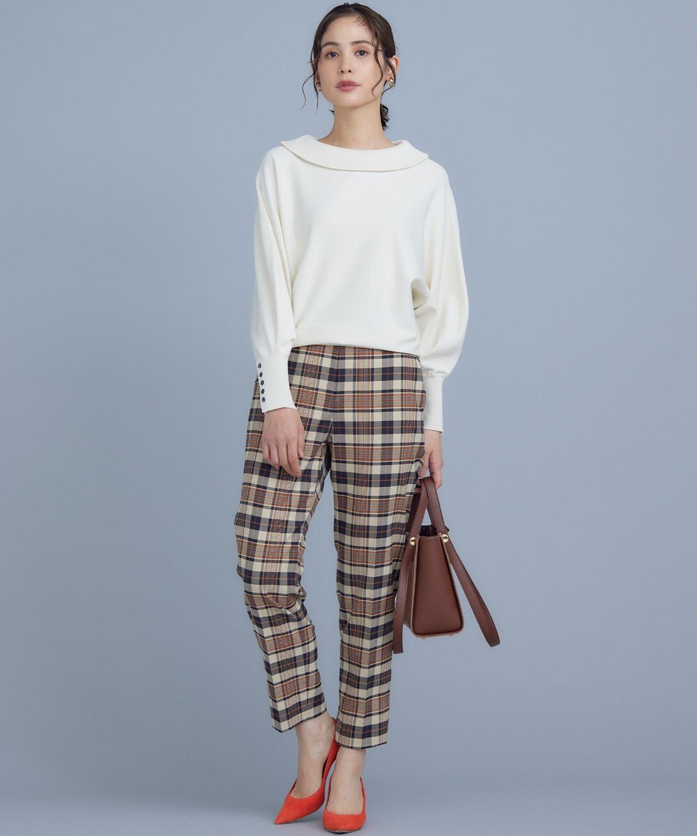 組曲 【WEB限定カラーあり】ウールライクストレッチ イージーパンツ 