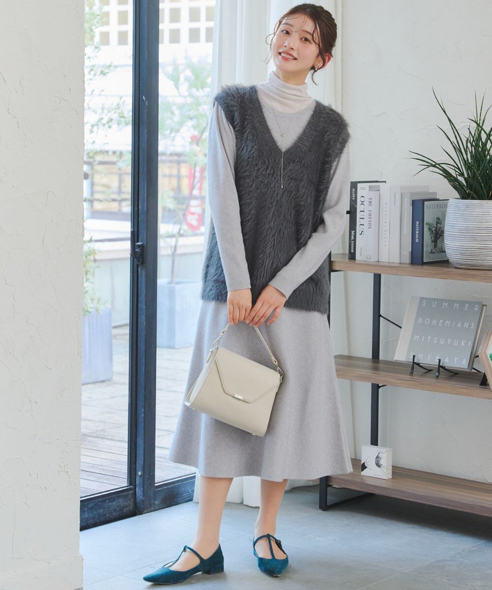 Tiaclasse 【選べる着丈・洗える】 ニットワンピース 