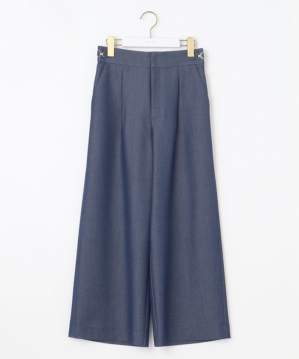 ANY SIS 【洗える】ビットポイント ワイドパンツ 