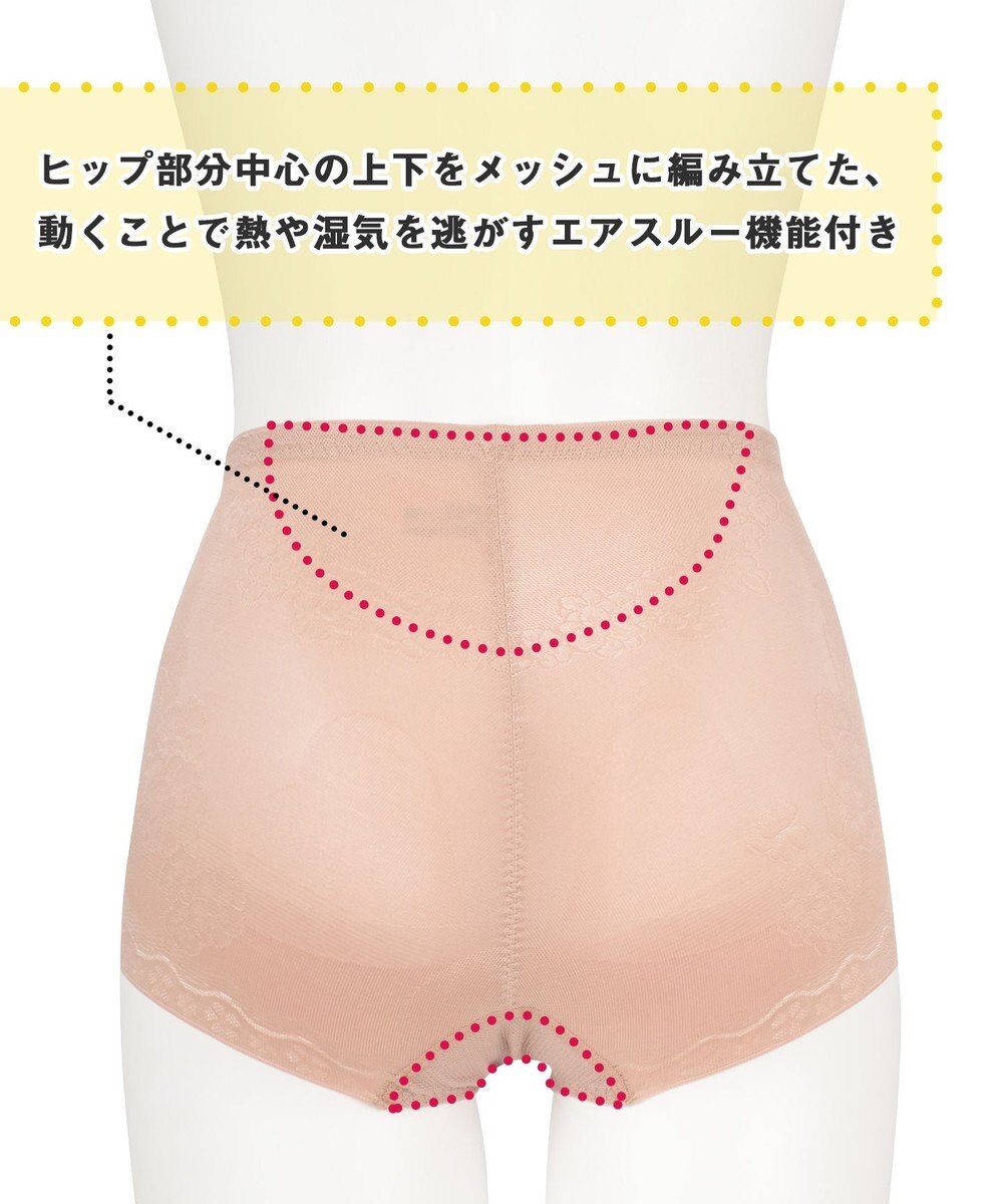 Wing ガードル 【キュッとアップパンツ】 ヒップをまるくメリハリあるラインに ラクにおなか押さえ ショート丈 KQ0545 ウイング／ワコール 