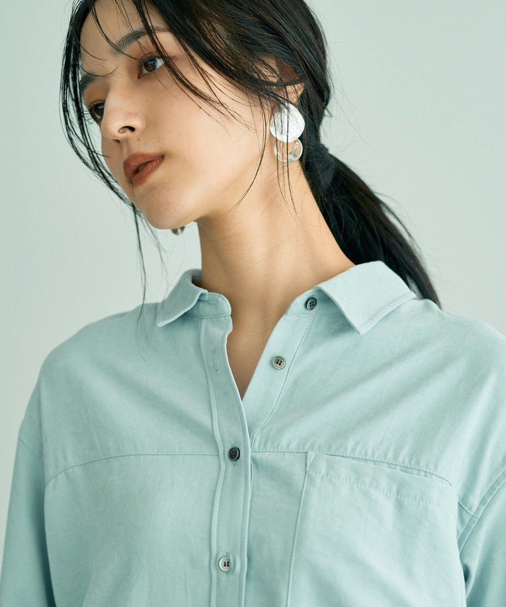 YECCA VECCA ピーチ起毛シャツ 