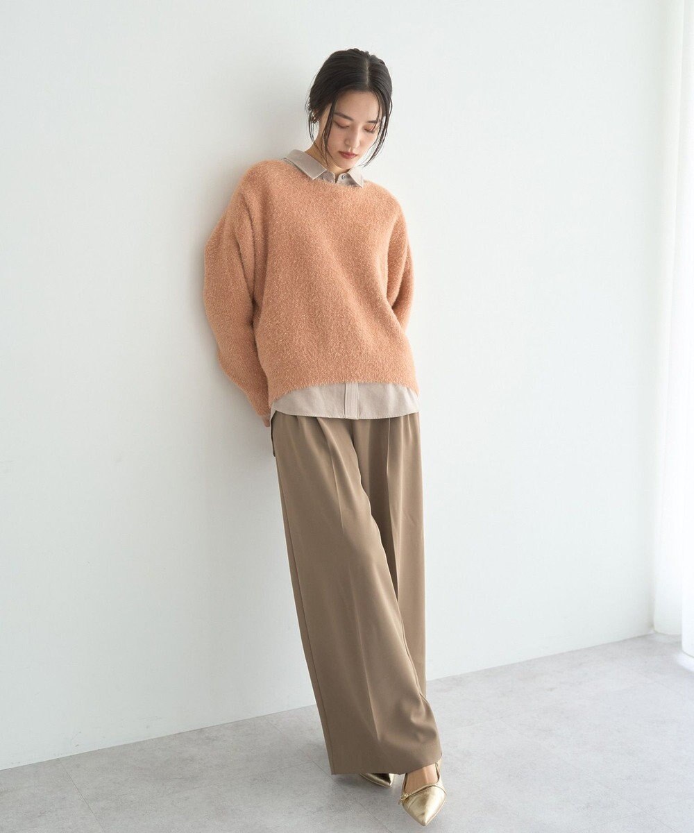 YECCA VECCA ピーチ起毛シャツ 