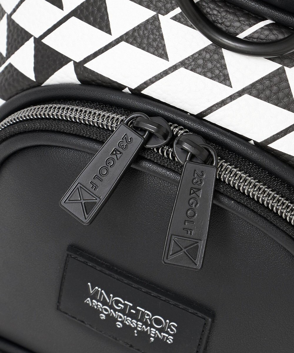 23区GOLF 【UNISEX】フラッグ総柄キャディバッグ　他と被らないデザイン 