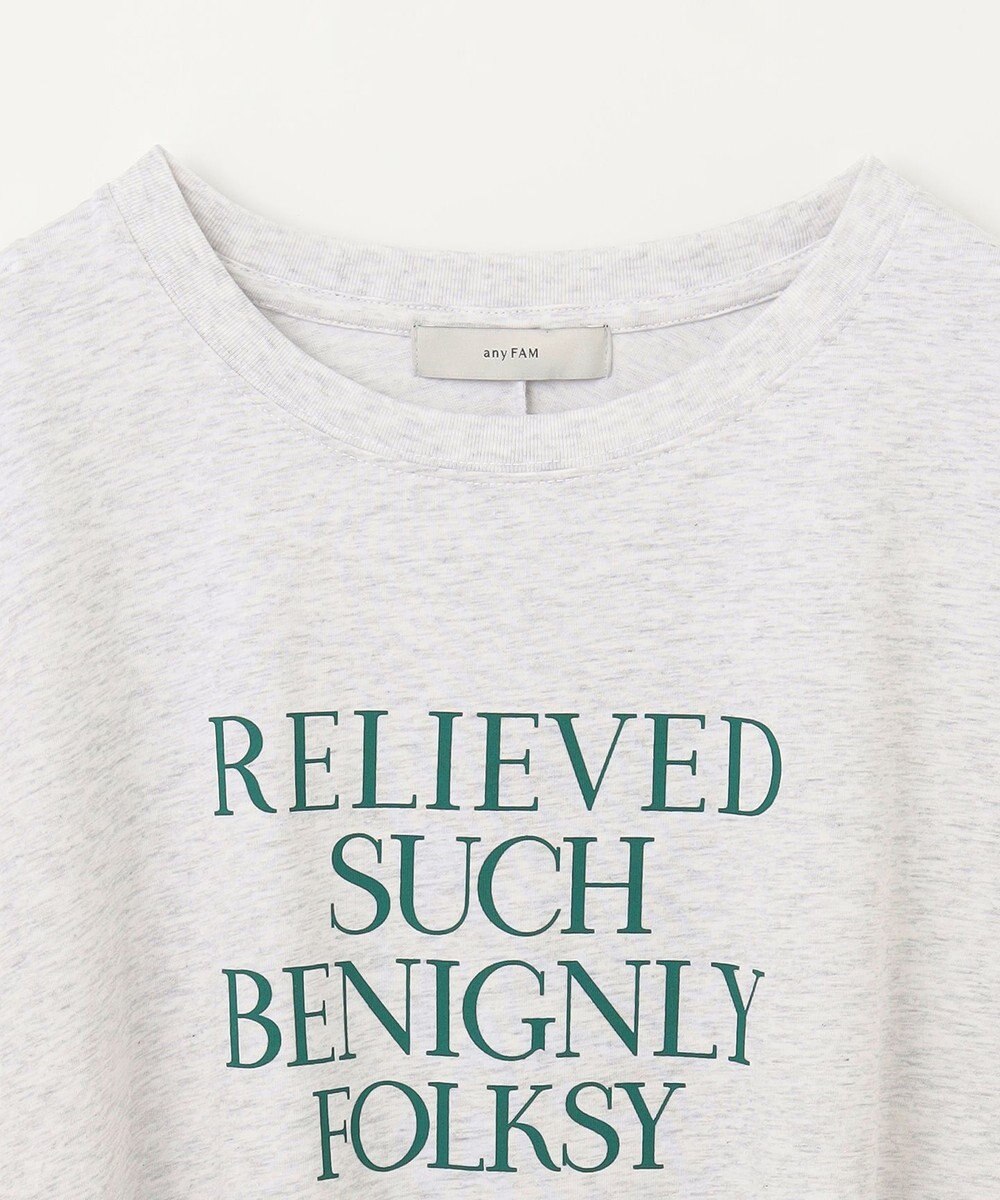 ANY フレンチスリーブロゴTシャツ 