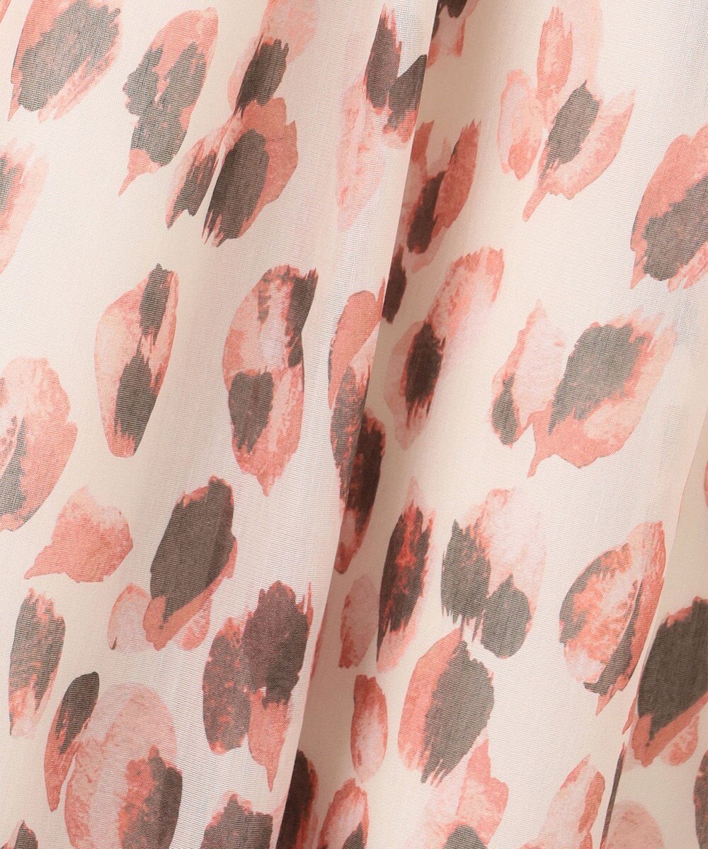 自由区 L 【洗える】グラデーションペタルプリント スカート 