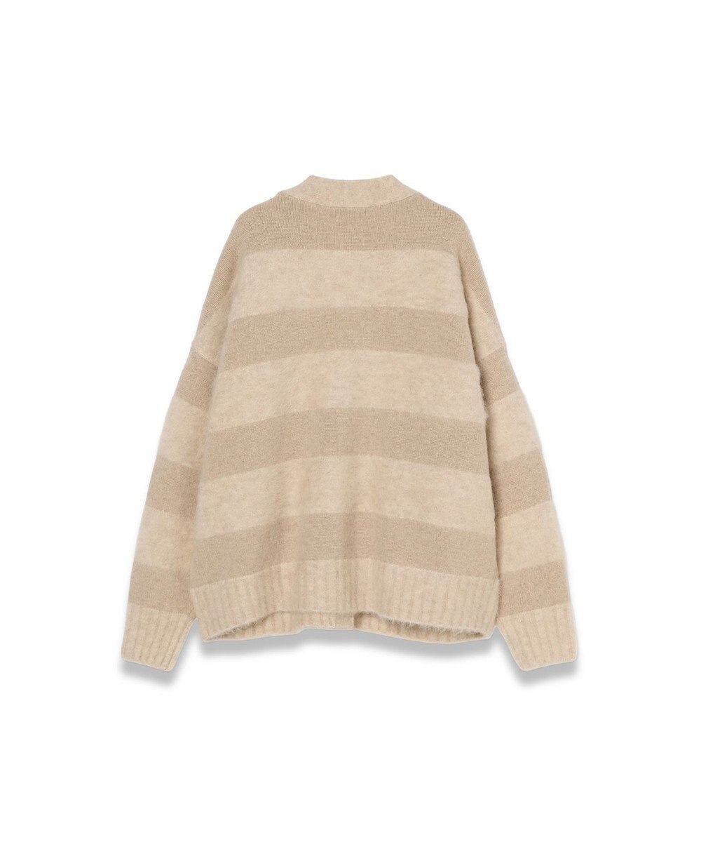 JOSEPH ブラッシュドストライプカーディガン 