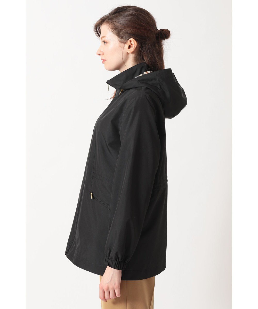 DAKS フーデッドライトタフタブルゾン 