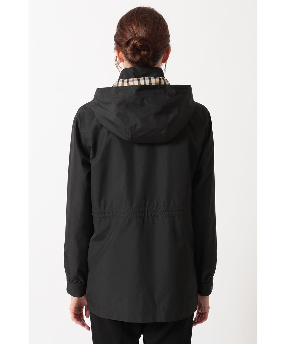 DAKS フーデッドライトタフタブルゾン 