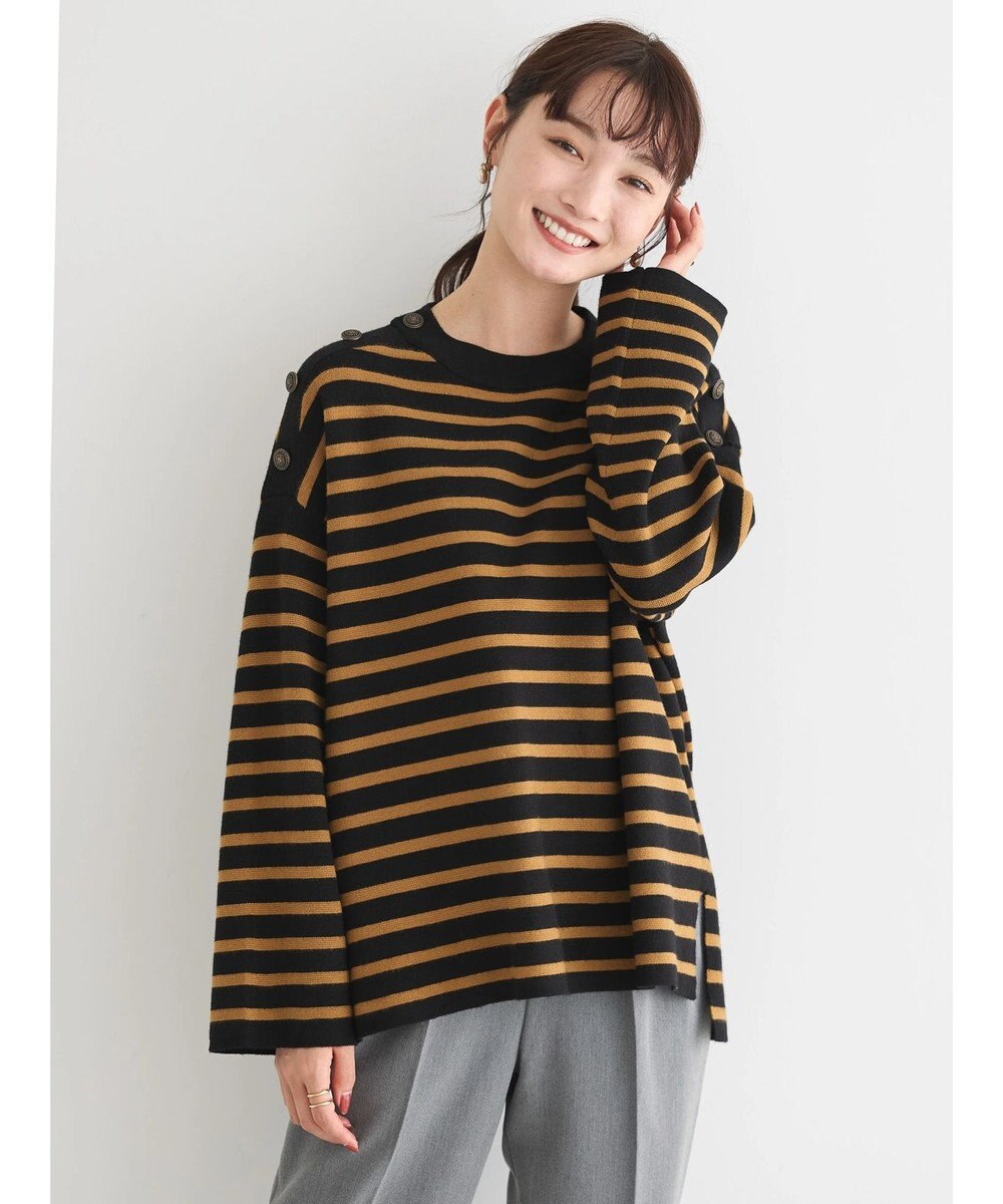 AMERICAN HOLIC バイパチショルダーボタンニットプルオーバー 