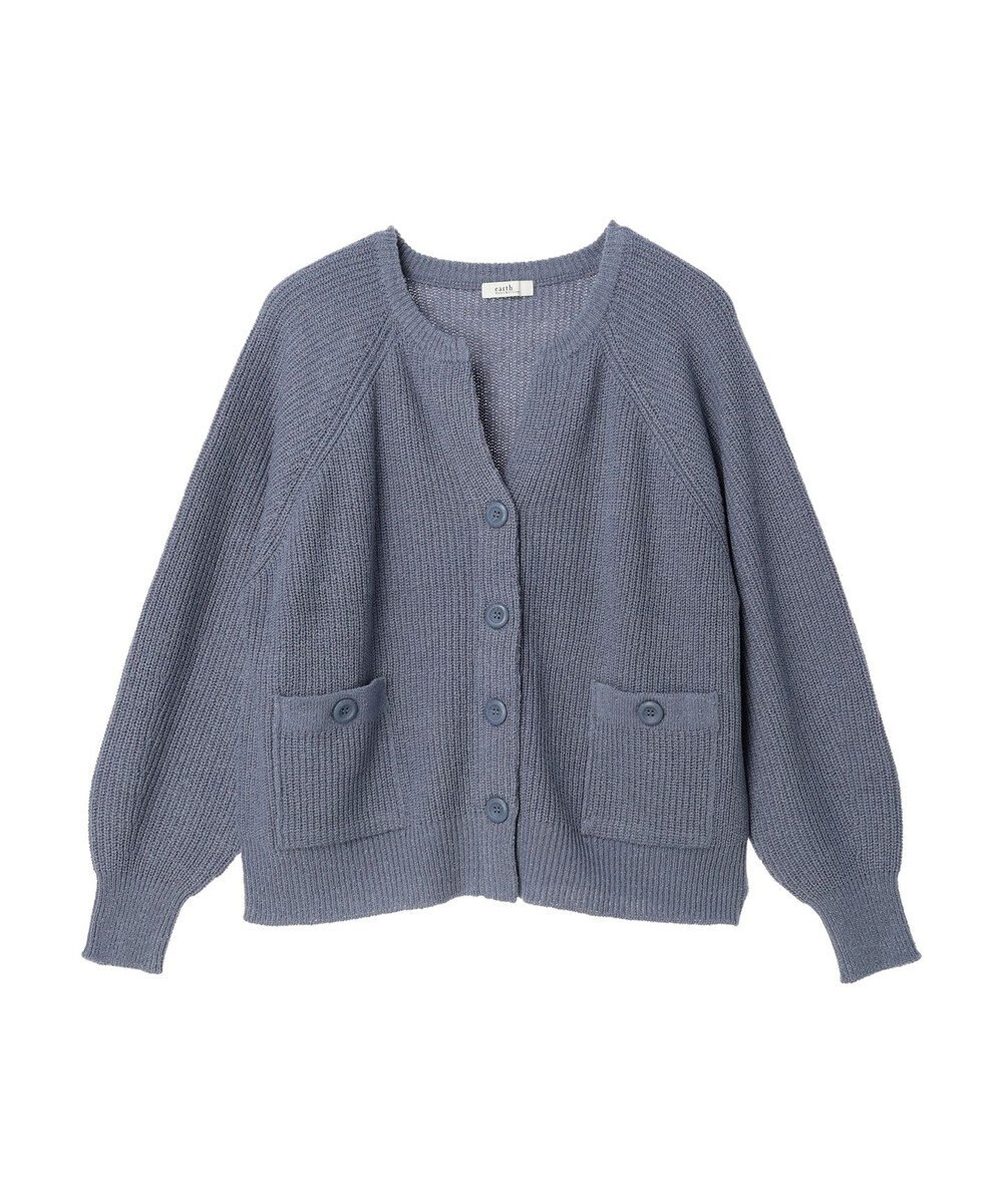 earth music&ecology ブークレーキーネックカーディガン 