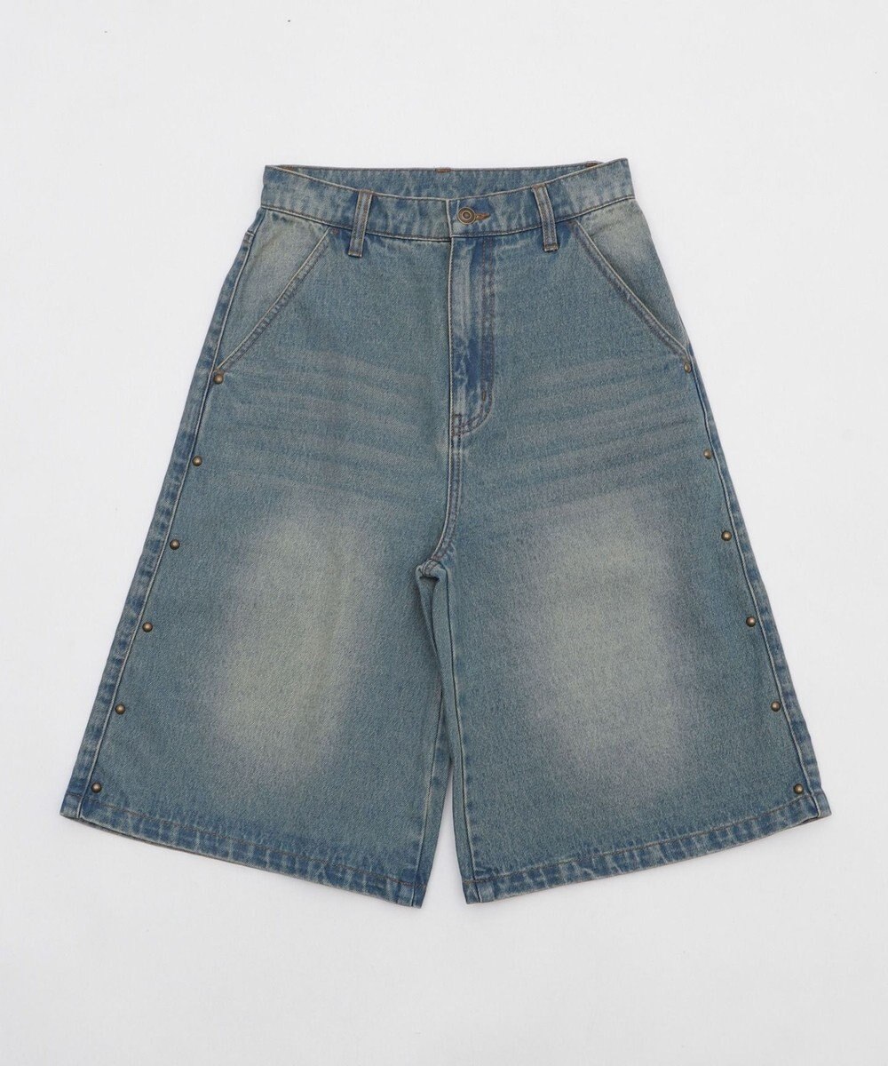 WEGO ロゴスタッズハーフパンツ 