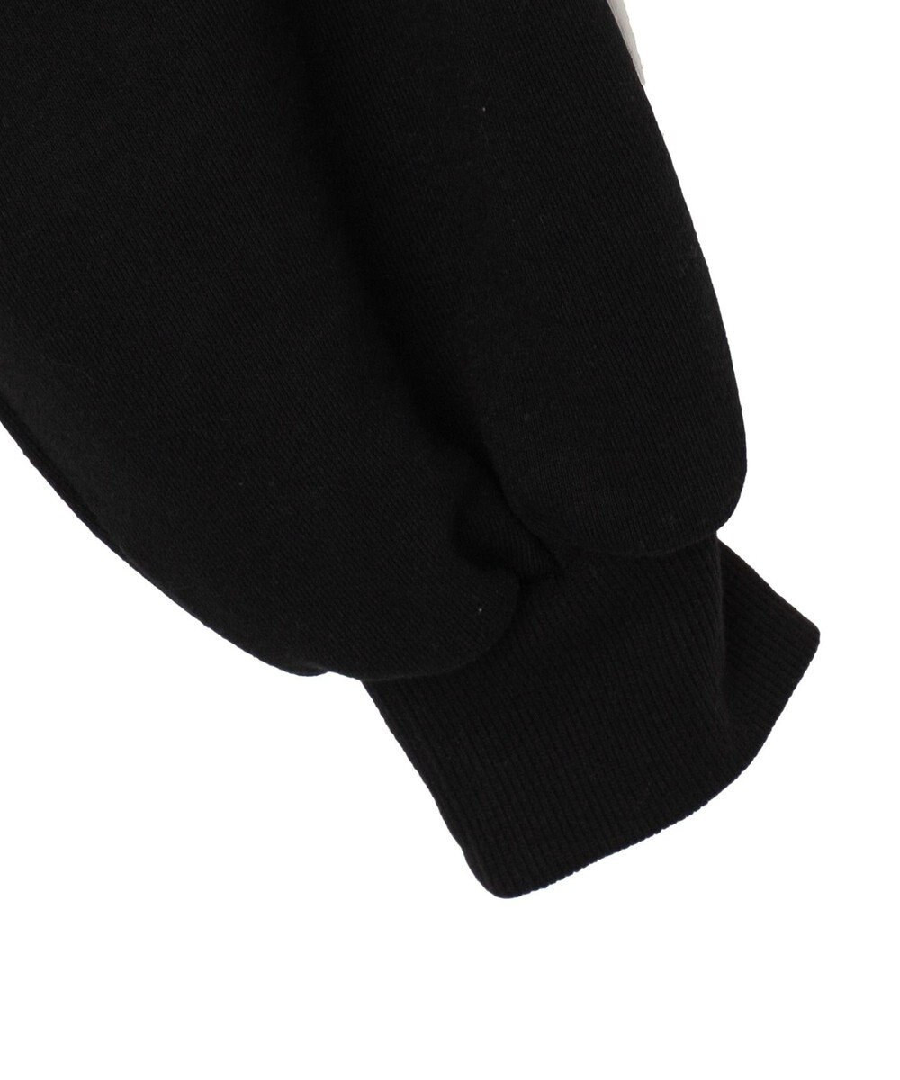 WEGO 刺繍ハーフジップショートスウェット 