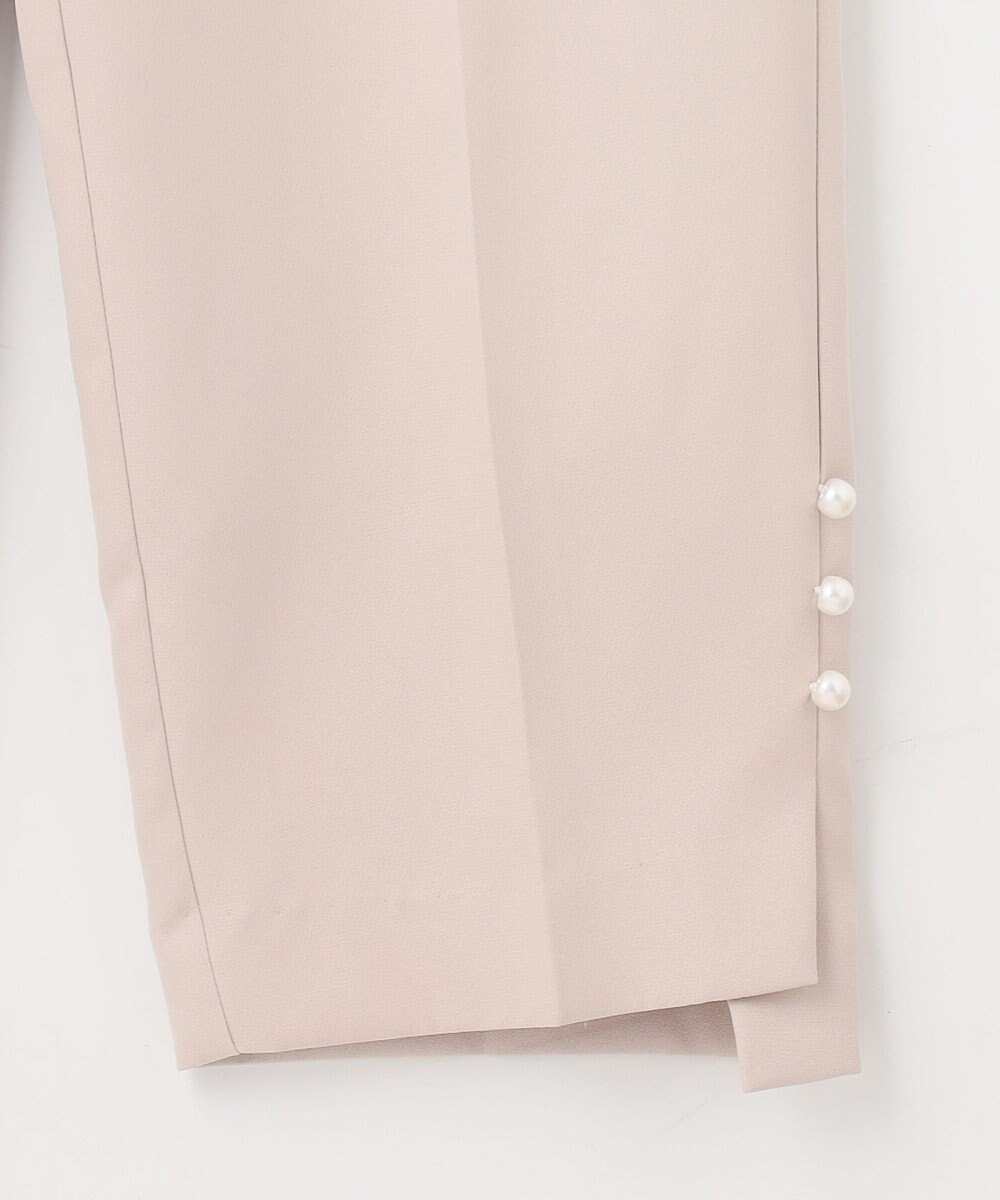 Feroux 【洗える】パールポイントテーパード パンツ 